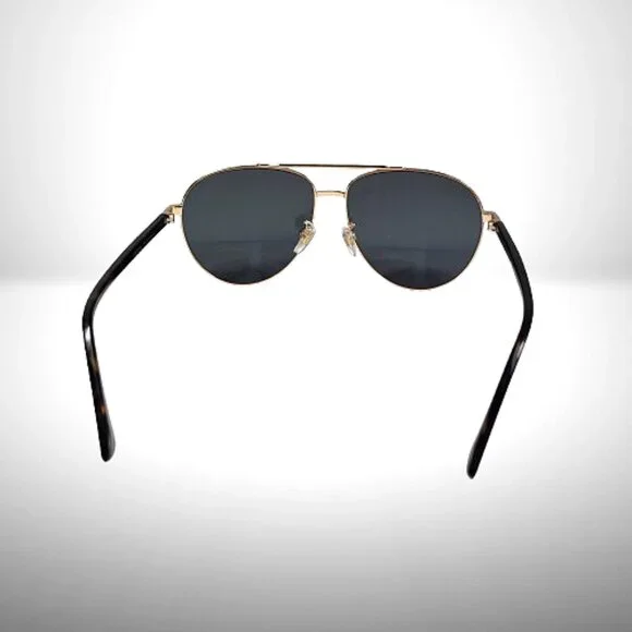 Gucci GG0043SA Aviator Sunglasses – Gold Frame / Gray Gradient Lenses - NEW - Picture 4 of 9